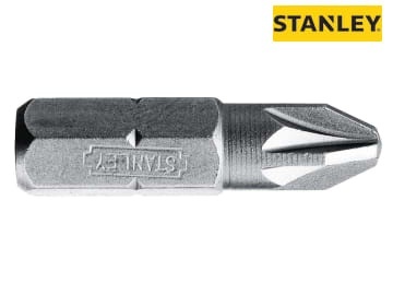 Stanley Pozidriv 2pt Bit 25mm - SJ Andrew & Sons - Steel & Engineering ...
