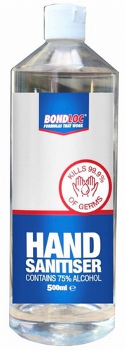 Bondloc 500ml Ethanol Hand Sanitiser