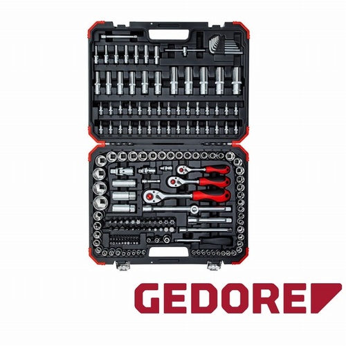 Gedore ¼”-3/8”-1/2” 172 Piece Socket & Bit Set