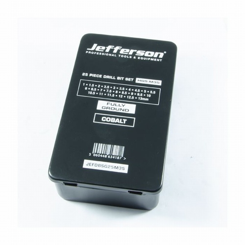 Jefferson M35 25 Piece Cobalt Drill Bit Set
